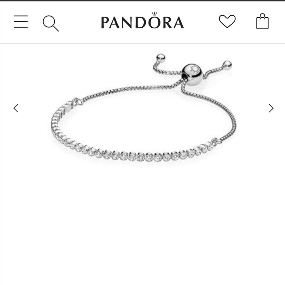 Pandora Sparkling Strand Bracelet, Clear CZ, NWOT